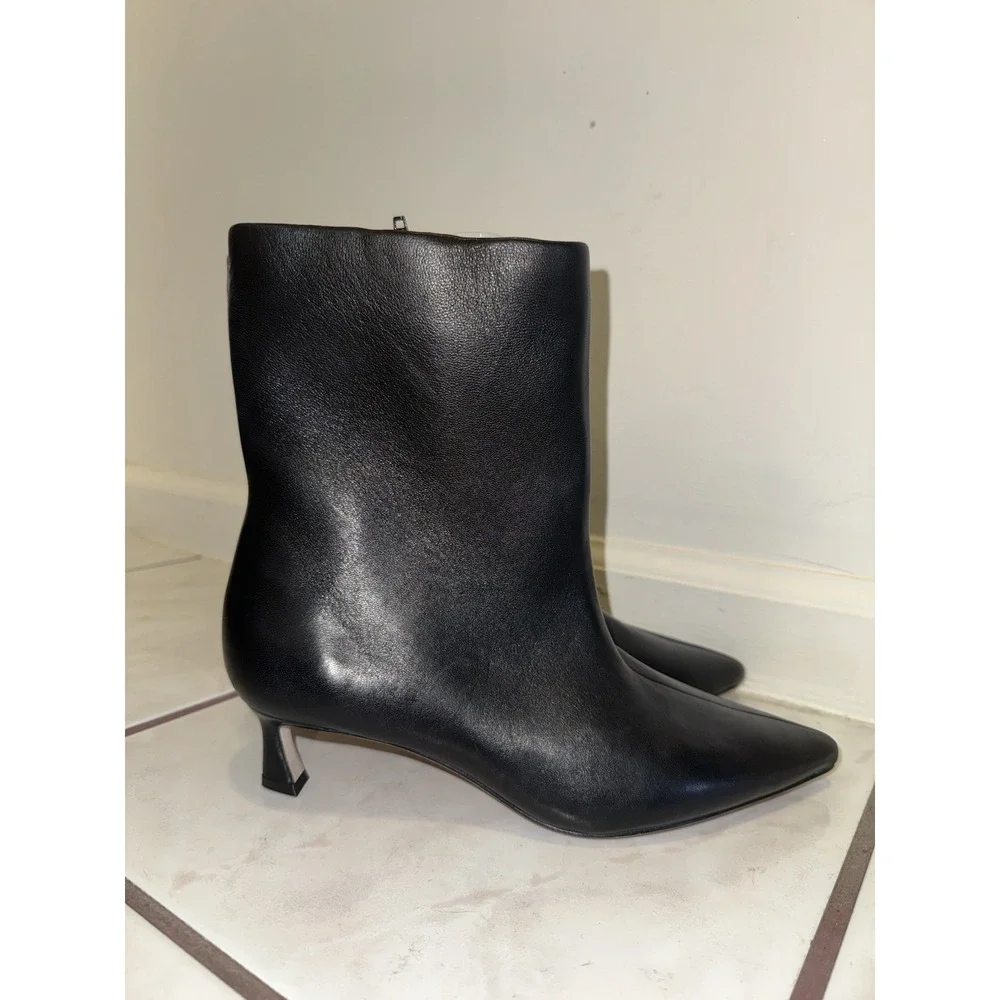 NEW Antonio Melani Jennifer Sumko‎ Boots Women Black Kitten Heel Size 6